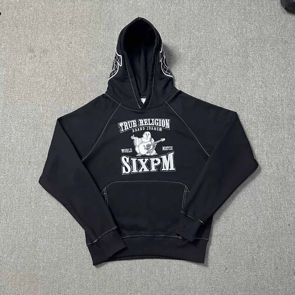 6PM Vintage Graphic Pullover Hoodie