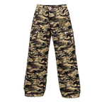 Saint Vanity Vintage Camo Embroidered Hooded Windbreaker & Multi-Pocket Cargo Pants Matching Set