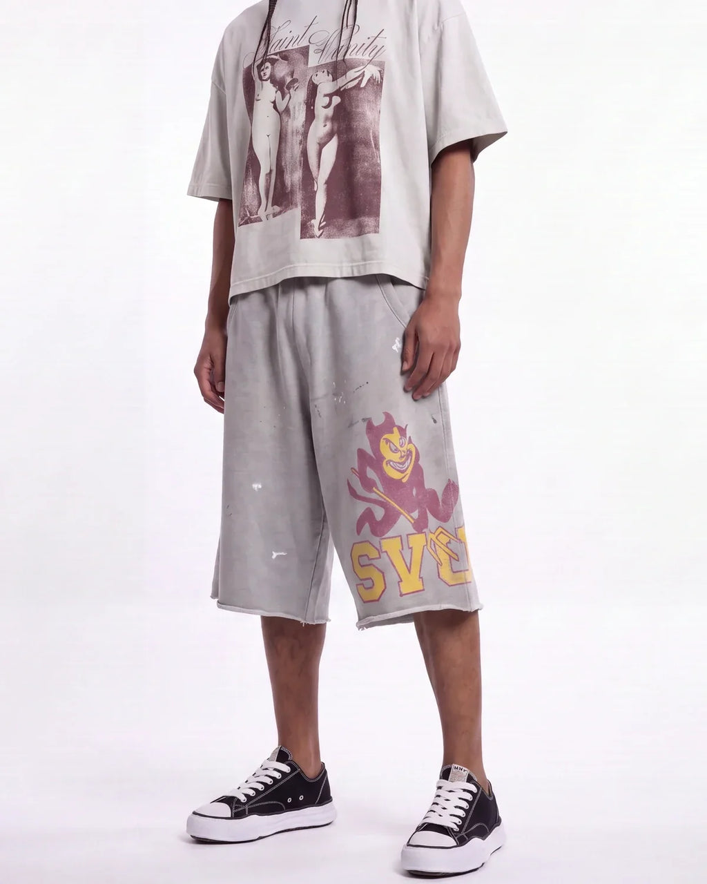 Saint Vanity Sun Devils Long Shorts Grey