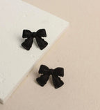 Adorable Black Bow Earrings