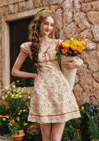 Crimson Berry Rose Dress