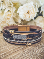 Beautiful Black Leather Bracelet