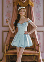 Blue Bud Corset Dress