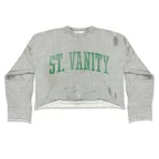 Saint Vanity Washed Stud Zip Hoodie & Printed Shorts Set