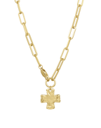 Chunky Cross Chain Necklace