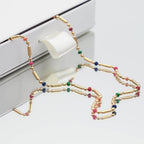 Elsie Rainbow Bead Necklace