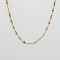 Elsie Rainbow Bead Necklace