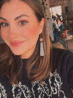 Beautiful Southwest Wood Drop Earrings