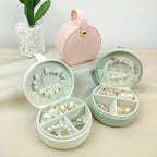 Vegan Leather Mini Portable Jewelry Storage Gifts Box
