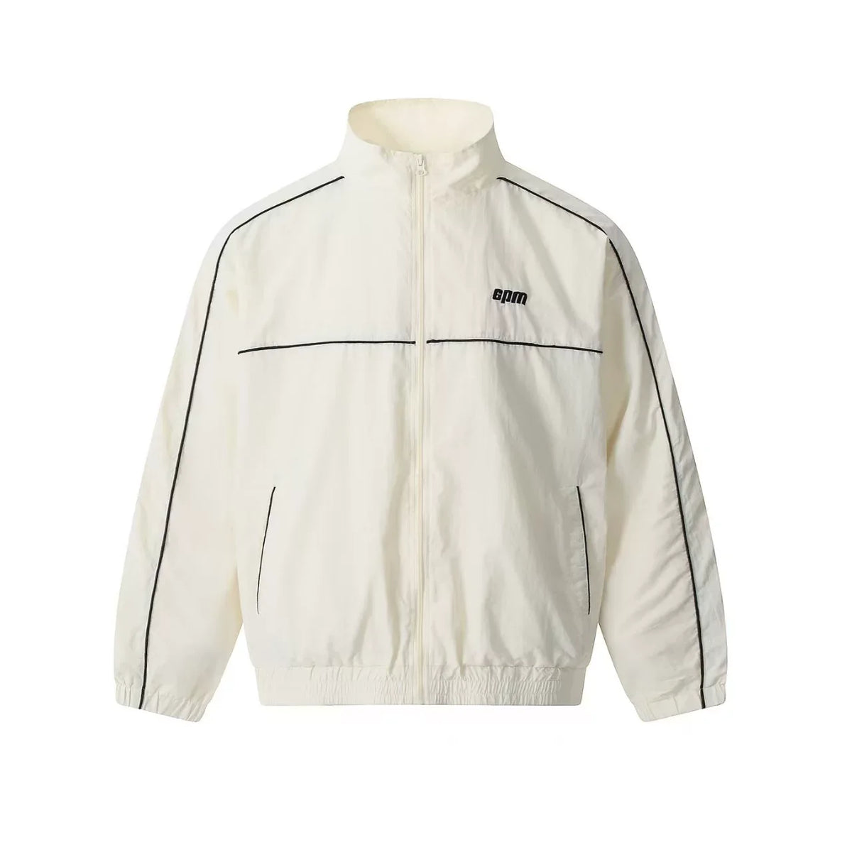 6PM Contrast‑Piping Lightweight Windbreaker Jacket