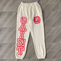 SAINT VANITY Pants Letter Printed American Casual Cotton Pants (1)