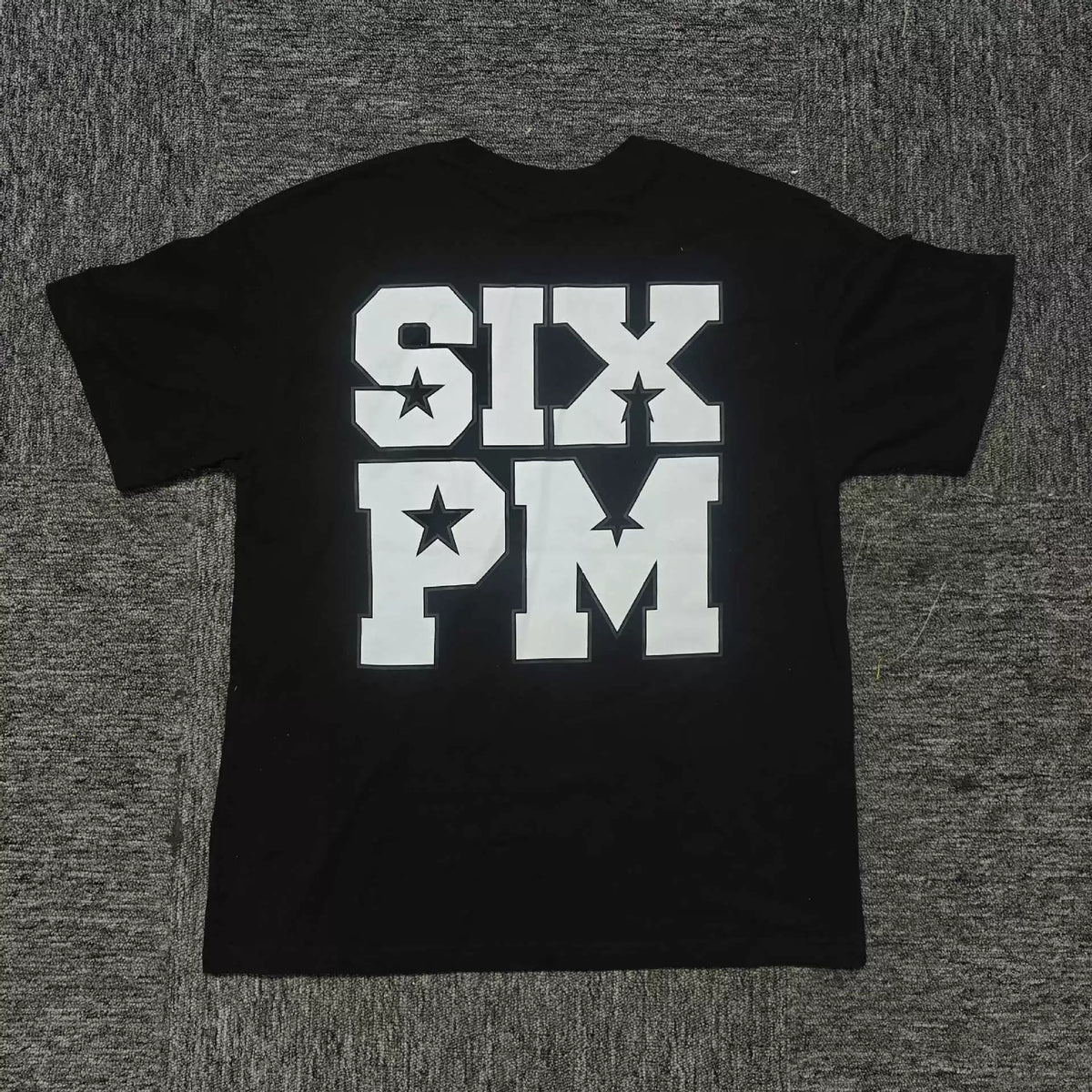 6PM SIX PM Star Graphic Oversized T‑Shirt