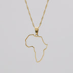 Africa Outline Necklace