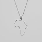Africa Outline Necklace