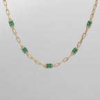 Jenna Emerald Stone Necklace