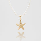 Ariel Starfish Pearl Necklace