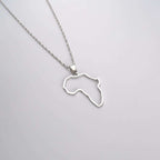 Africa Outline Necklace