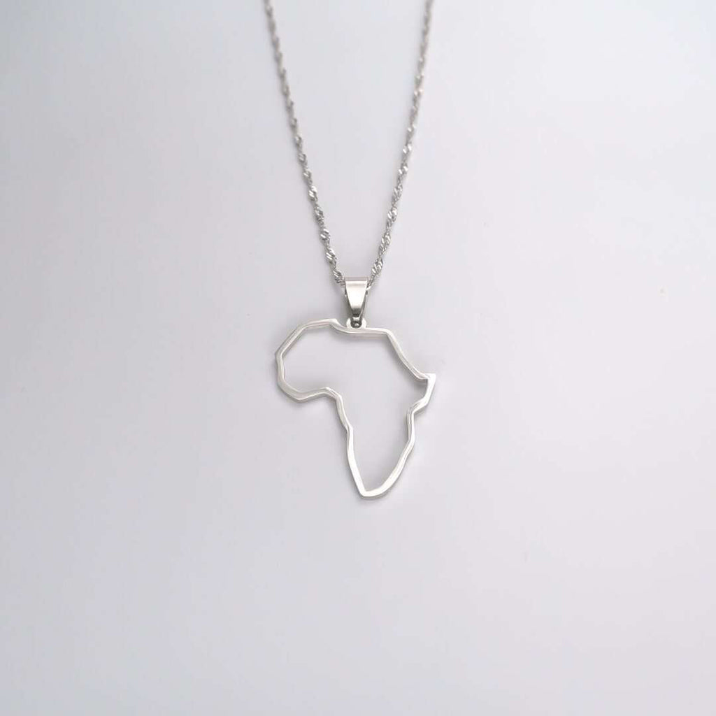 Africa Outline Necklace