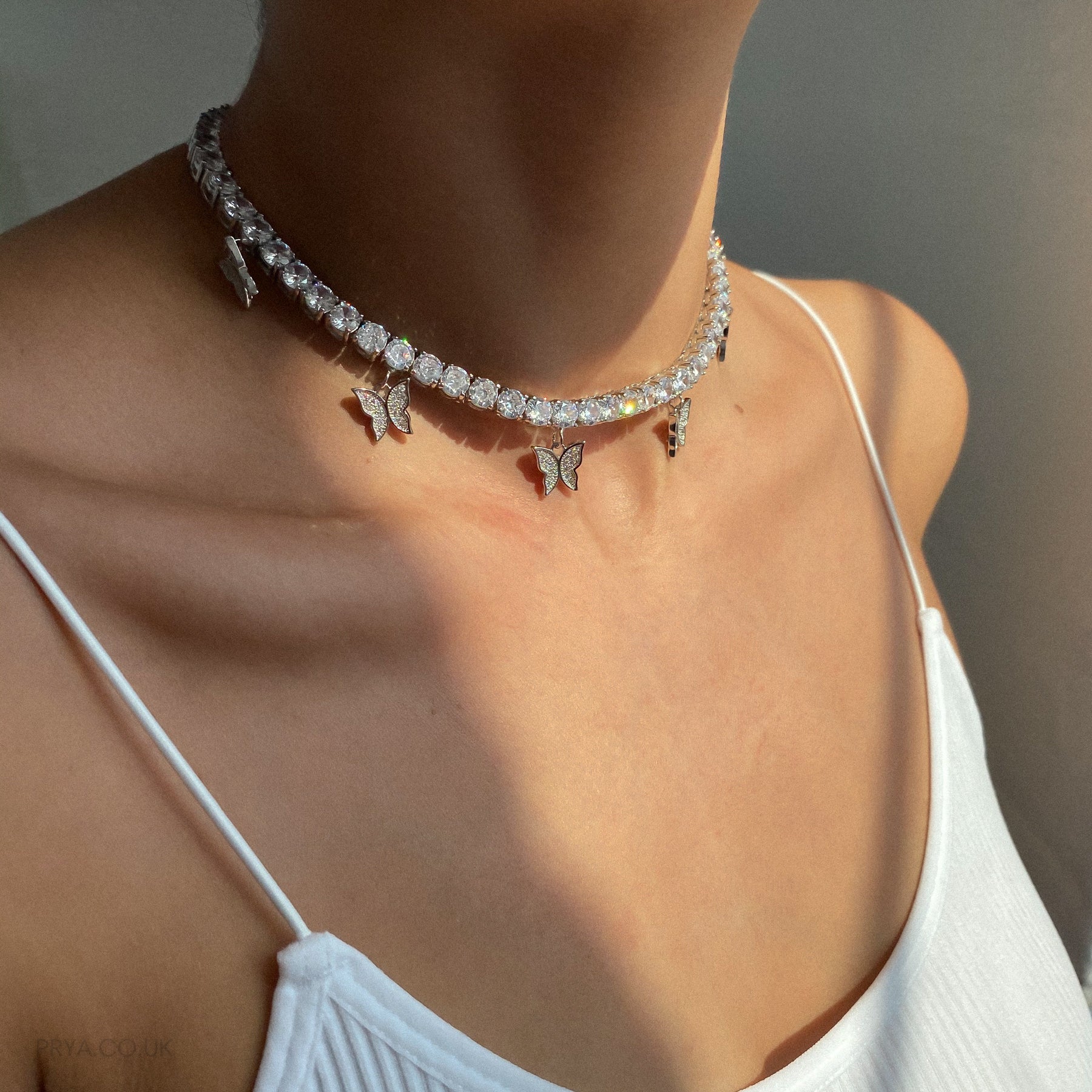 Butterfly Tennis CZ Choker | PRYA™