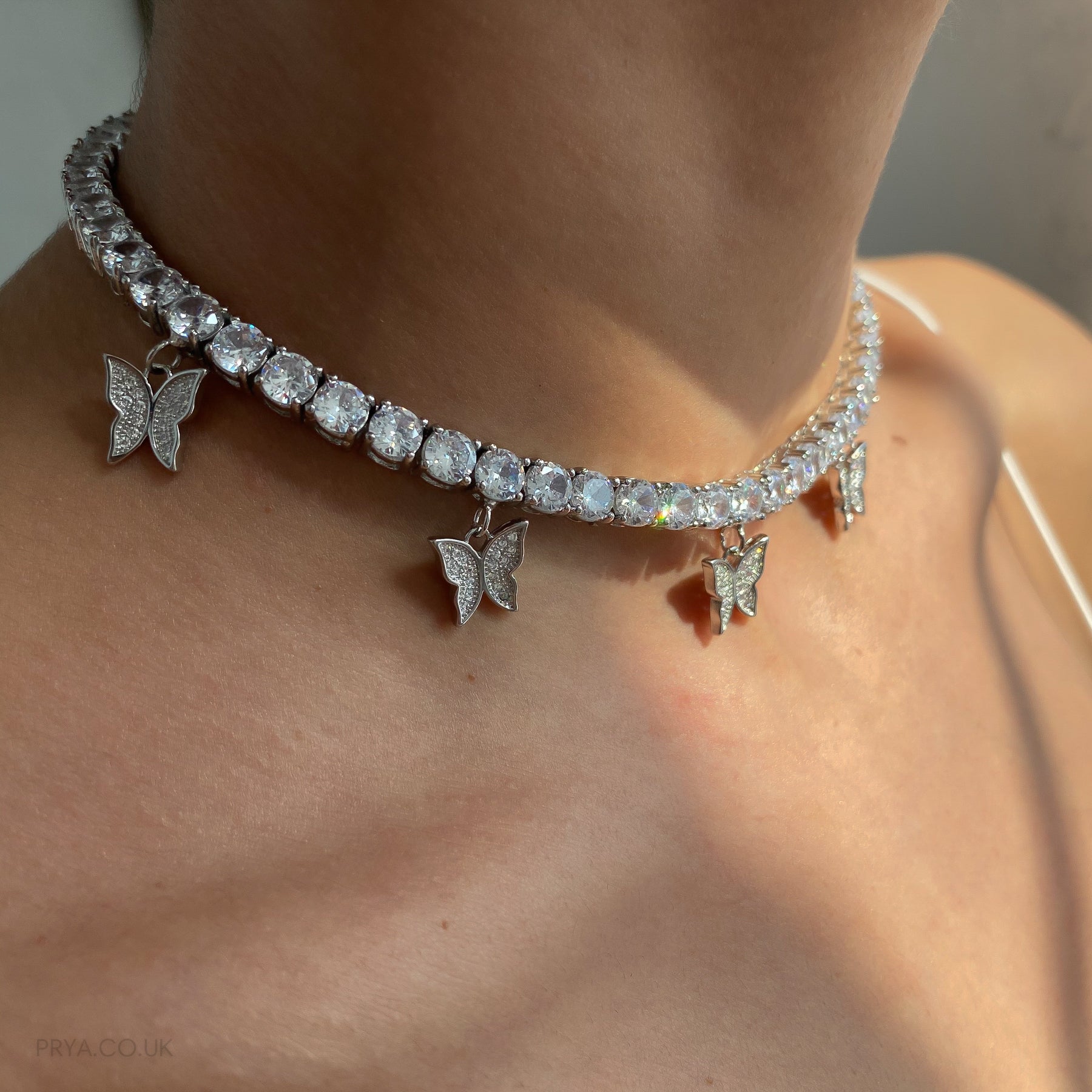 Butterfly Tennis CZ Choker | PRYA™