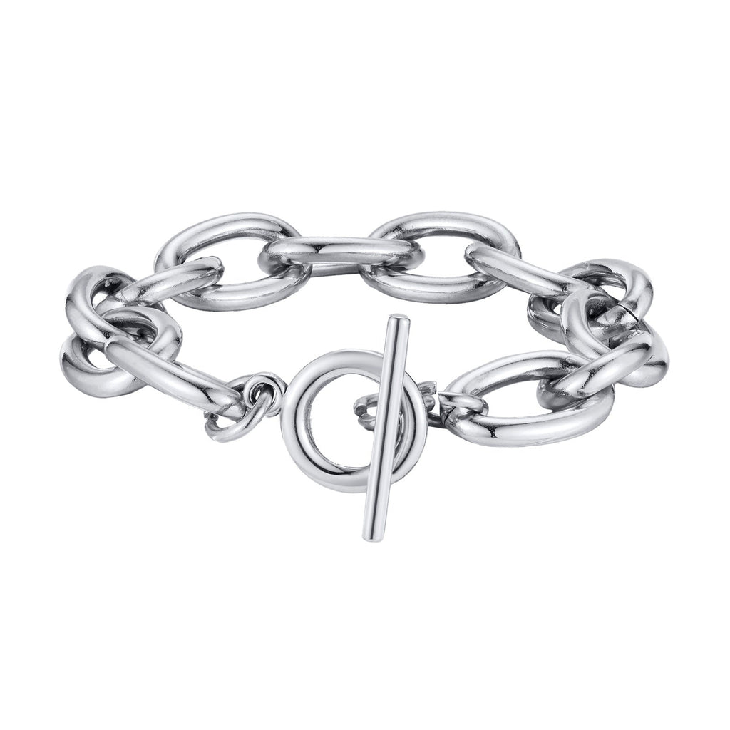 Chunky Gold Toggle Clasp Bracelet