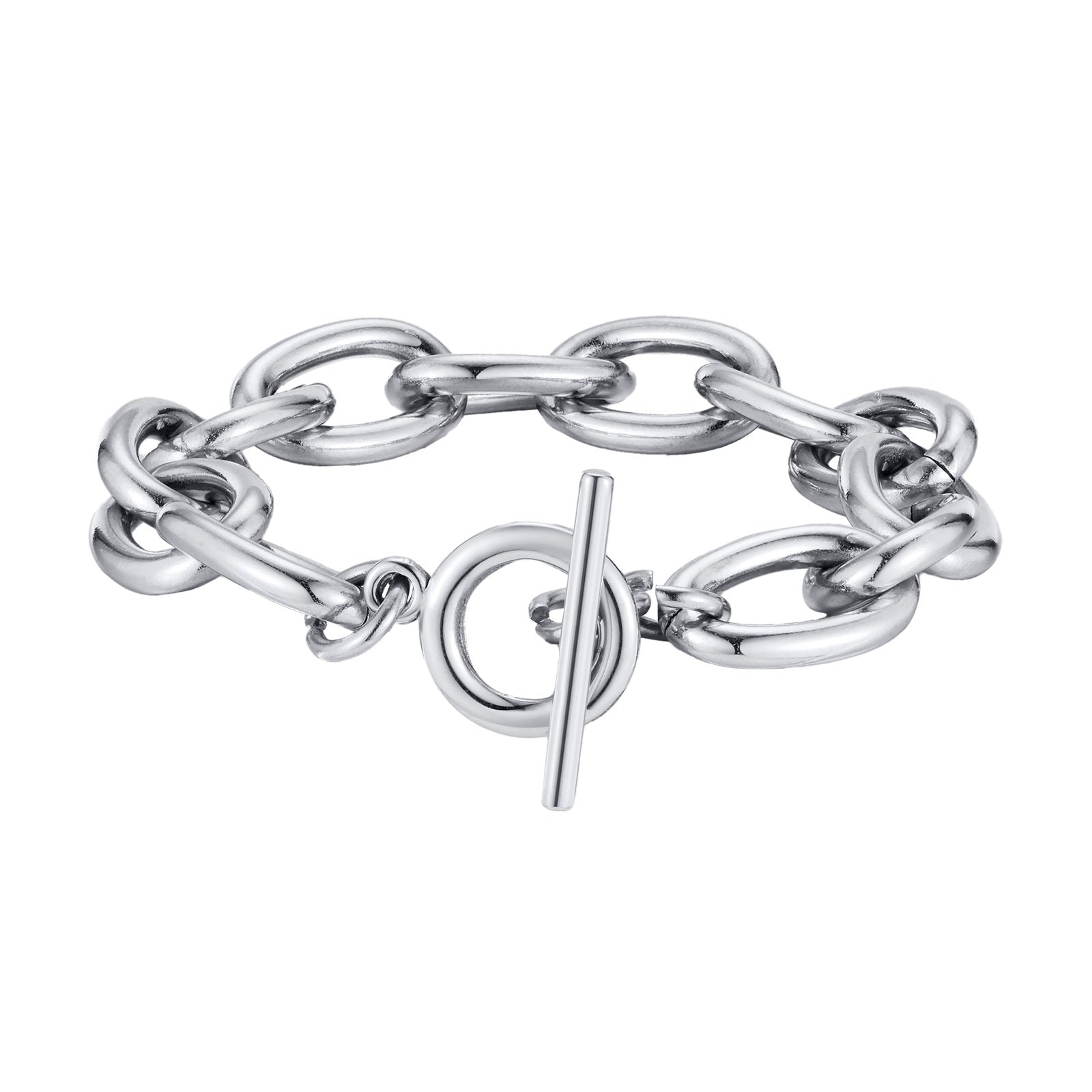 Chunky Gold Toggle Clasp Bracelet