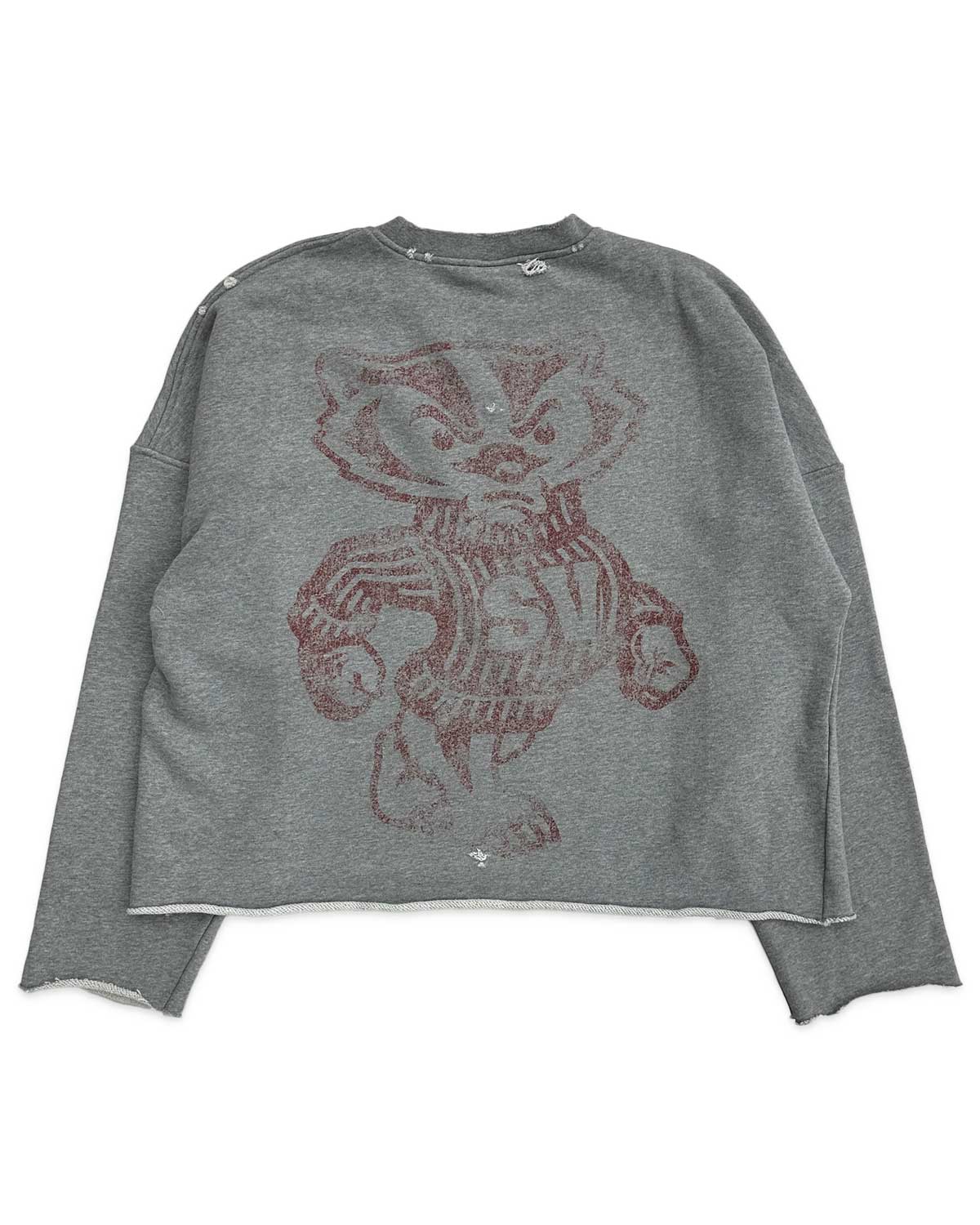 Saint Vanity Badgers Crewneck Grey