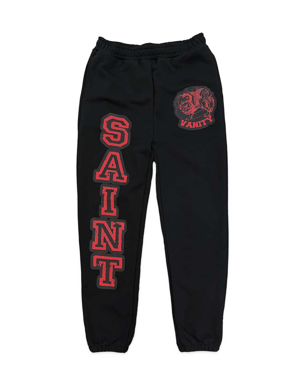 Saint Vanity Griffin Sweatpants Black/Red