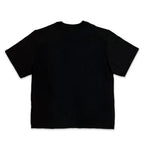 Saint Vanity Lion Vintage Graphic Cropped Tee Black