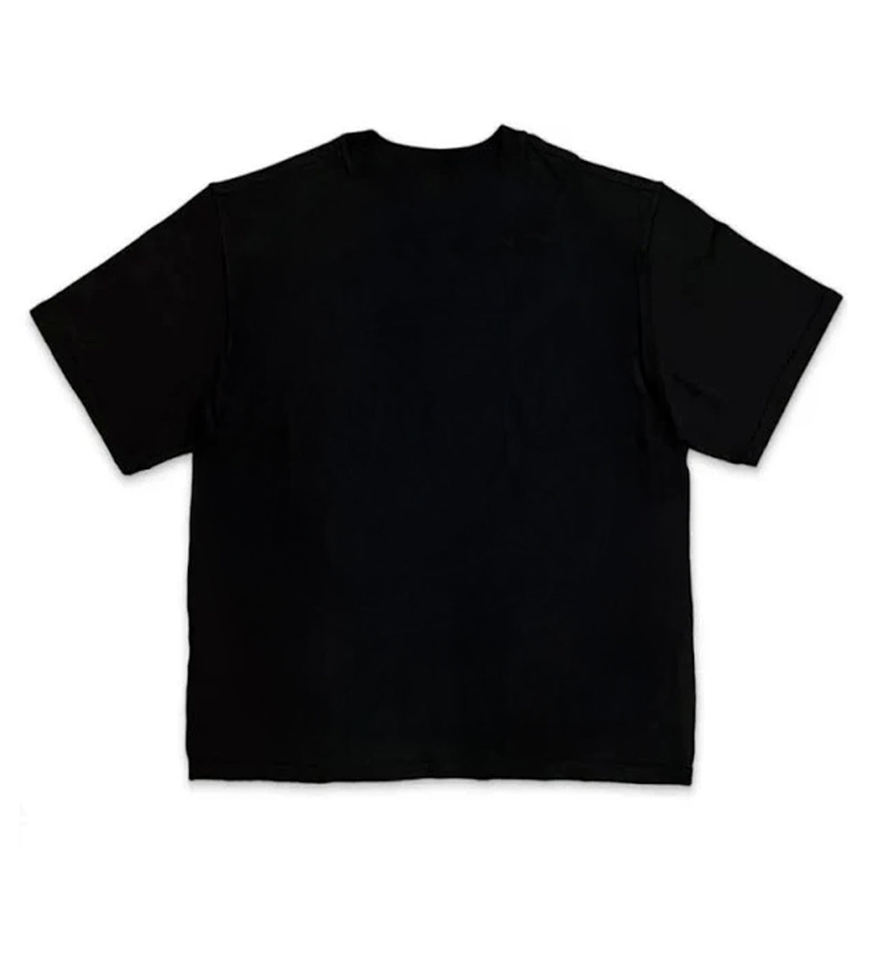 Saint Vanity Lion Vintage Graphic Cropped Tee Black