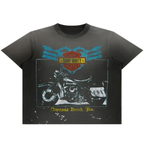 Saint Vanity Motor Cycles Daytona Vintage Tee - Washed Black