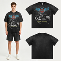 Saint Vanity Motor Cycles Daytona Vintage Tee - Washed Black