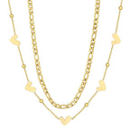 Hailey Heart Layered Necklace