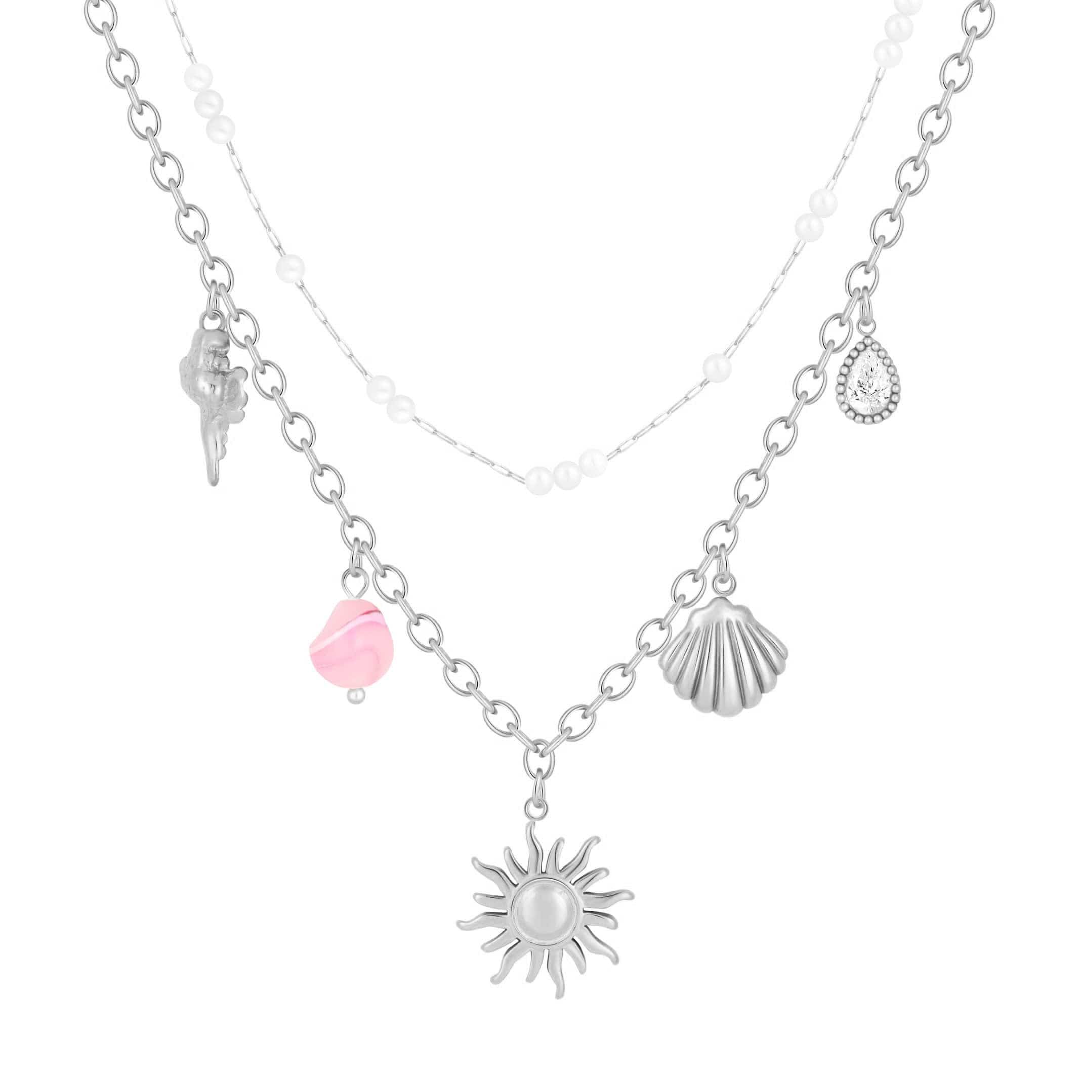 Indie Layered Charm Necklace