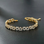 Up And Down Hearts Bracelet