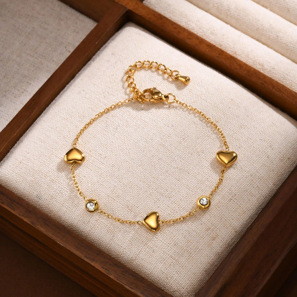 Dainty Heart Friendship Bracelet