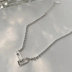 Sterling Silver Geometric Square Beads Bracelet