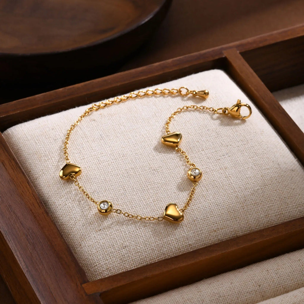 Dainty Heart Friendship Bracelet