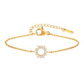 Diamond Sunflower Bracelet