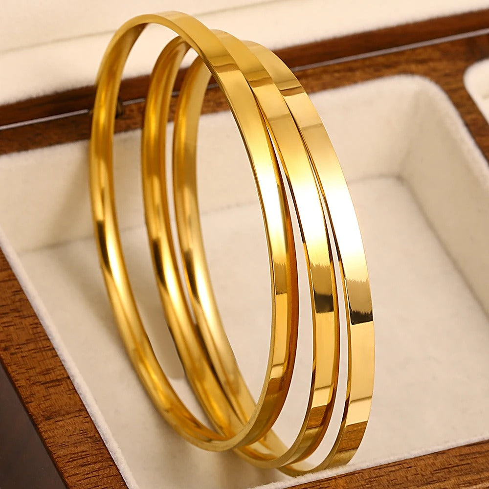 3pc Glossy Bangle Bracelet
